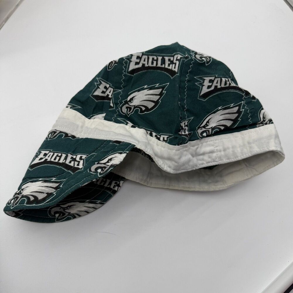 PHILADELPHIA EAGLES NFL TEAM APPAREL MENS HAT CAP GREEN COTTON HANDMADE!!
